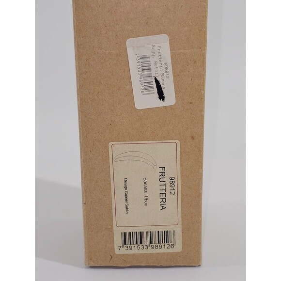 NEW Kosta Boda Fruitteria 98912 Blown Glass Banana Gunnel Sahlin Signed 8.5" - Picture 7 of 7